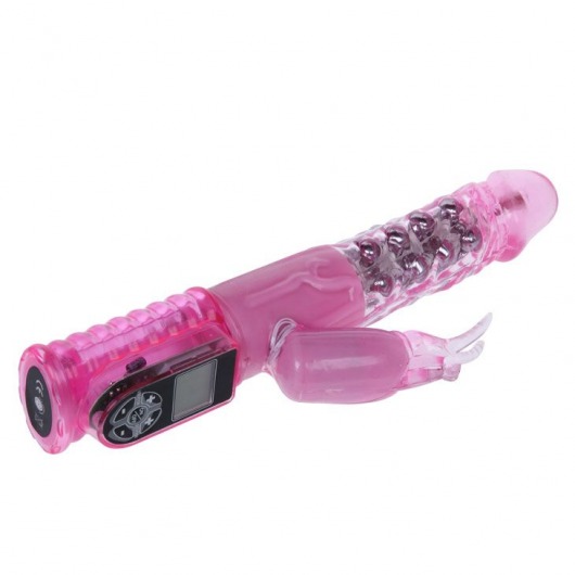 Розовый вибратор хай-тек Hot Baby - 26,5 см. - Baile