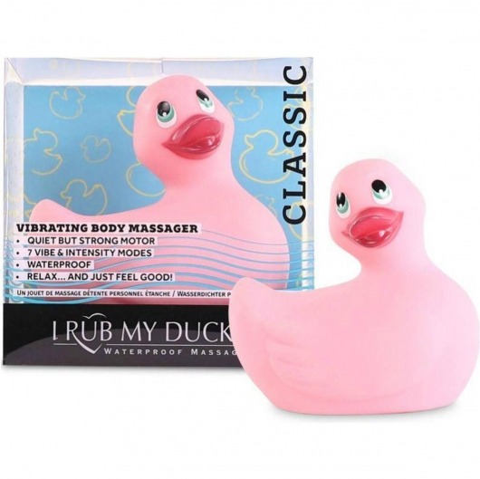 Розовый вибратор-уточка I Rub My Duckie 2.0 - Big Teaze Toys - купить с доставкой в Новосибирске