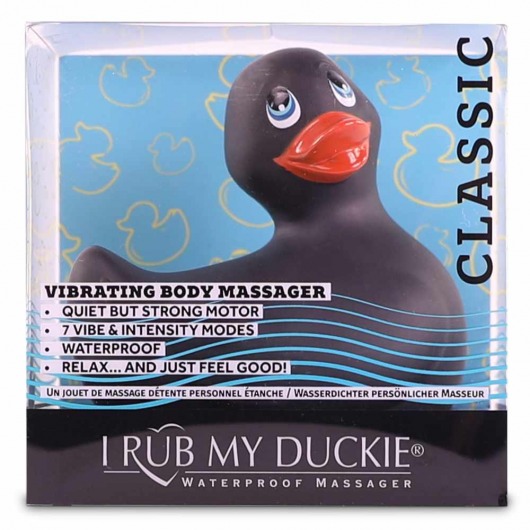 Черный вибратор-уточка I Rub My Duckie 2.0 - Big Teaze Toys - купить с доставкой в Новосибирске