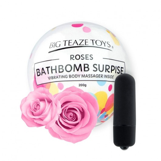 Бомбочка для ванны Bath Bomb Surprise Rose + вибропуля -  - Магазин феромонов в Новосибирске
