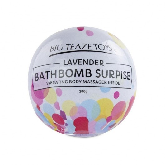 Бомбочка для ванны Bath Bomb Surprise Lavander + вибропуля -  - Магазин феромонов в Новосибирске