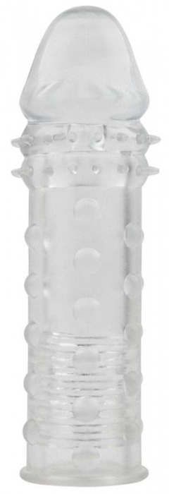 Прозрачная реалистичная насадка на пенис Extra Texture Sleeve - 16,2 см. - Chisa - в Новосибирске купить с доставкой