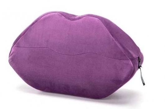 Фиолетовая микрофибровая подушка для любви Kiss Wedge - Liberator - купить с доставкой в Новосибирске