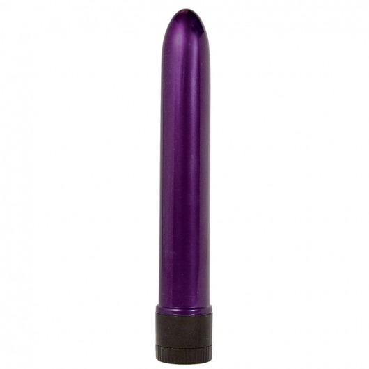 Фиолетовый классический вибратор RETRO ULTRA SLIMLINE - 17 см. - Toy Joy