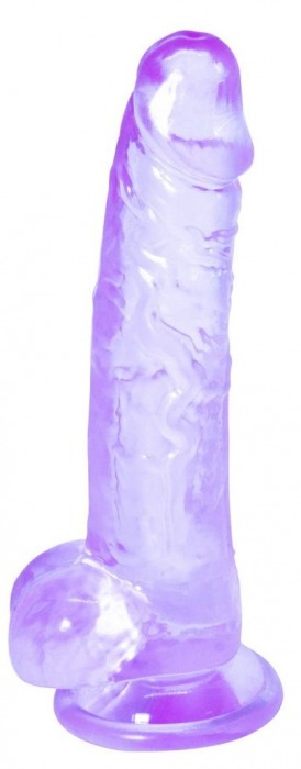 Фиолетовый фаллоимитатор Rocket - 19 см. - Lola Games