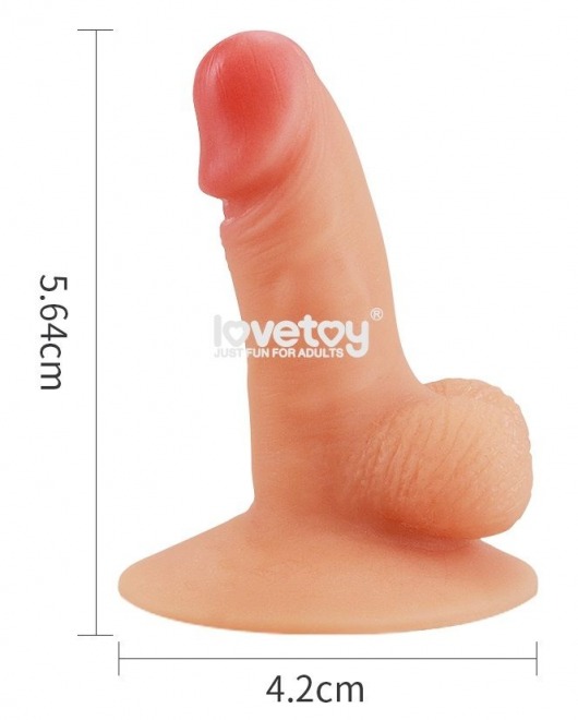 Телесный пенис-сувенир Universal Pecker Stand Holder - Lovetoy - купить с доставкой в Новосибирске