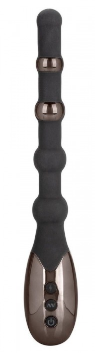 Черный анальный электростимулятор Volt Electro-Beads - 23,5 см. - California Exotic Novelties - купить с доставкой в Новосибирске