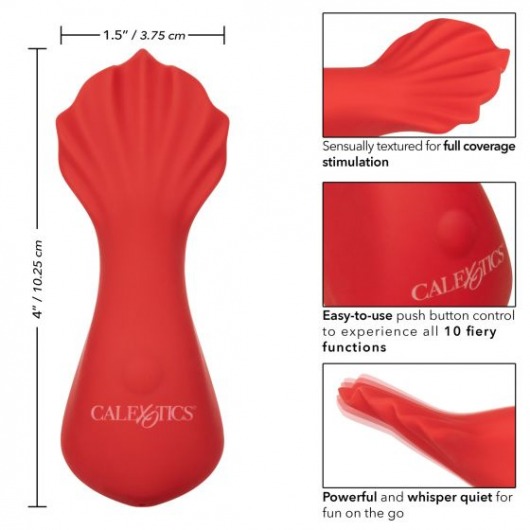 Красный клиторальный вибромассажер Red Hot Fuego - California Exotic Novelties