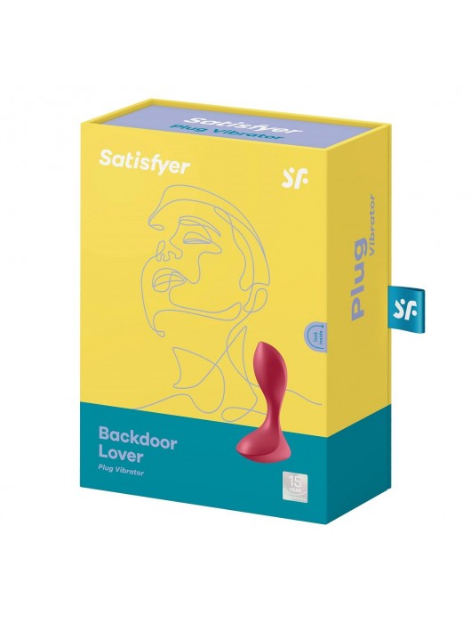 Красный вибромассажёр простаты Satisfyer Backdoor Lover - 14 см. - Satisfyer - в Новосибирске купить с доставкой