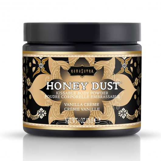 Пудра для тела Honey Dust Body Powder с ароматом ванили - 170 гр. - Kama Sutra - купить с доставкой в Новосибирске