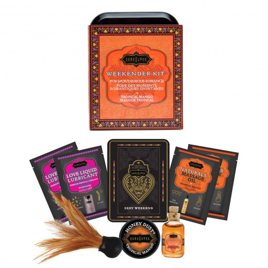 Эротический набор Weekender Kit Tropical Mango - Kama Sutra - купить с доставкой в Новосибирске