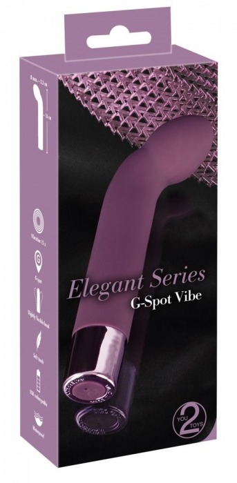 Фиолетовый G-стимулятор с вибрацией G-Spot Vibe - 16 см. - Orion