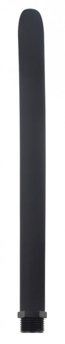 Черная насадка для анального душа Silicone Douche Tube - 24,5 см. - Chisa - купить с доставкой в Новосибирске