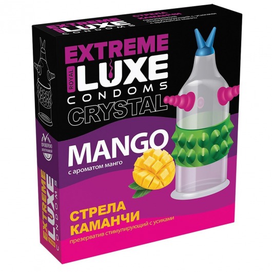 Стимулирующий презерватив  Стрела команчи  с ароматом ванили - 1 шт. - Luxe - купить с доставкой в Новосибирске