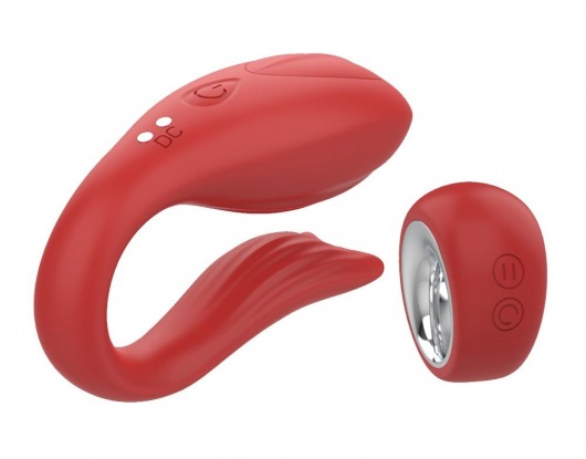 Красный вибратор для пар Pandora - Dream Toys