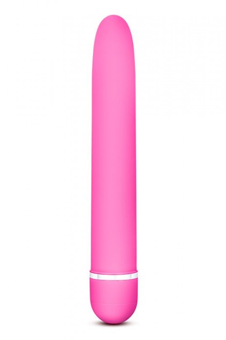 Розовый классический вибратор Luxuriate - 17,8 см. - Blush Novelties