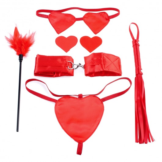 Набор для бондажа Sweetheart Bondage Kit Red - Pipedream - купить с доставкой в Новосибирске
