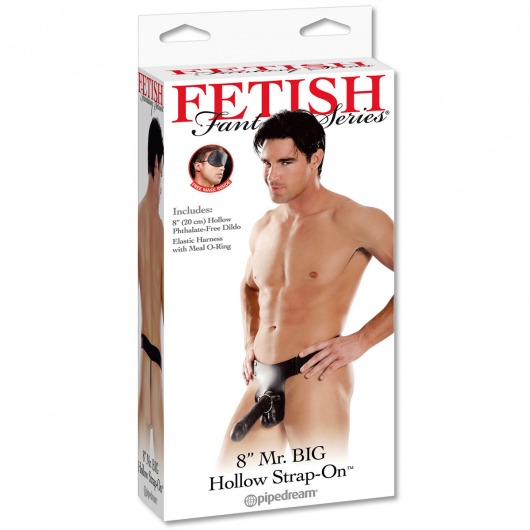 Полый страпон Mr. Big Hollow 8  Strap-on - 20,3 см. - Pipedream - купить с доставкой в Новосибирске