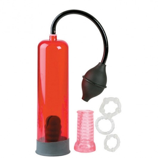 Вакуумная помпа Nicks Masturstroke Kit с аксессуарами - California Exotic Novelties - в Новосибирске купить с доставкой