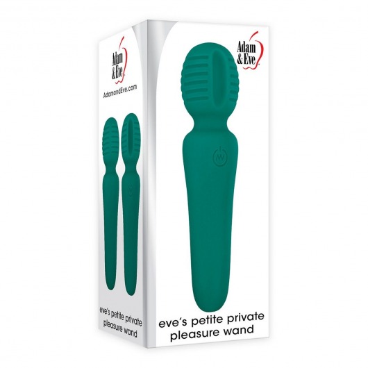 Зеленый мини-wand Eve s Petite Private Pleasure Wand - 14,8 см. - Adam & Eve