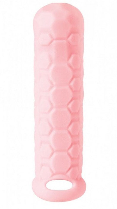 Розовый фаллоудлинитель Homme Long - 15,5 см. - Lola Games - в Новосибирске купить с доставкой