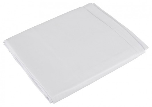 Белая виниловая простынь Vinyl Bed Sheet - Orion - купить с доставкой в Новосибирске