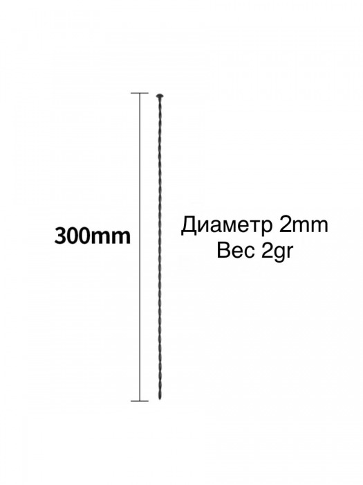 Черный уретральный стимулятор - 30 см. - Джага-Джага - купить с доставкой в Новосибирске