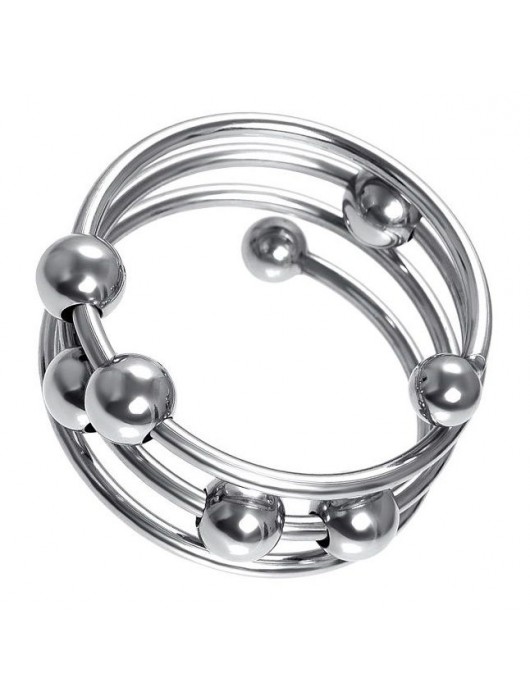 Большое металлическое кольцо под головку пениса - ToyFa - купить с доставкой в Новосибирске