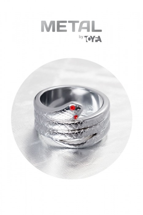 Малое кольцо под головку пениса в форме змеи - ToyFa - купить с доставкой в Новосибирске