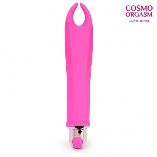 Розовый мини-вибратор для стимуляции эрогенных зон - 15,5 см. - Cosmo