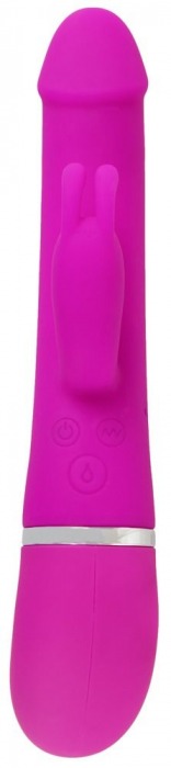 Лиловый вибратор-кролик с функцией сквирта Cumshot Rabbit Vibrator - 24 см. - Orion