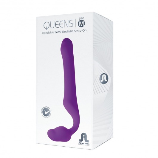 Лиловый безремневой страпон Queens M - Adrien Lastic - купить с доставкой в Новосибирске