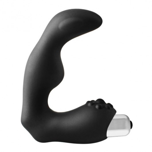 Черный вибромассажер простаты FantASStic Vibrating Prostate Massager - 11,3 см. - Dream Toys - в Новосибирске купить с доставкой