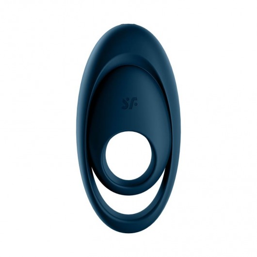 Темно-синее эрекционное кольцо Glorious Duo - Satisfyer - в Новосибирске купить с доставкой