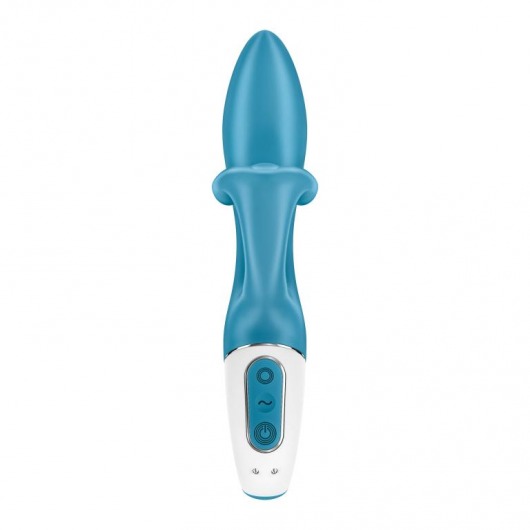 Бирюзовый вибратор-кролик Embrace Me - 21,2 см. - Satisfyer