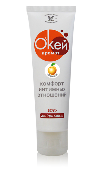 Гель-лубрикант  Окей  с ароматом абрикоса - 50 гр. - Биоритм - купить с доставкой в Новосибирске