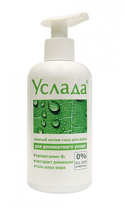 Интим-гель для душа  Услада-нежный уход  - 250 гр. - Биоритм - купить с доставкой в Новосибирске