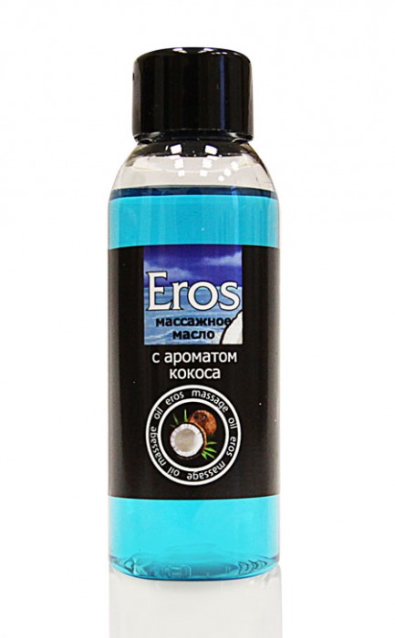 Массажное масло Eros tropic с ароматом кокоса - 50 мл. - Биоритм - купить с доставкой в Новосибирске