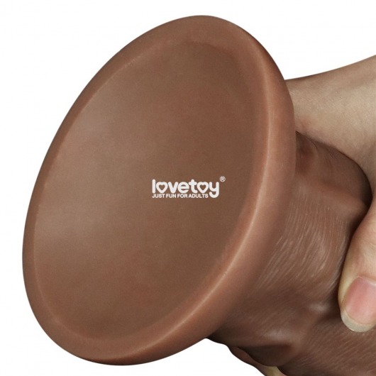 Коричневый фаллоимитатор Cubby dildo - 26,6 см. - Lovetoy
