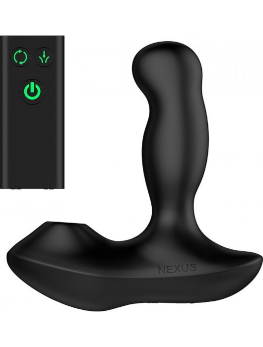 Черный вибратор-ротатор для стимуляции простаты Nexus Revo Air - Nexus Range - в Новосибирске купить с доставкой