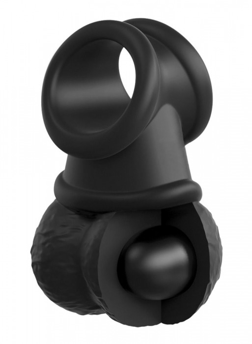 Кольцо-утяжелитель Swinging Silicone Balls - Pipedream - купить с доставкой в Новосибирске