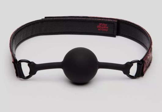 Кляп-шар на двусторонних ремешках Reversible Silicone Ball Gag - Fifty Shades of Grey - купить с доставкой в Новосибирске