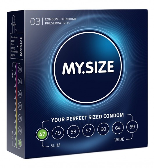 Презервативы MY.SIZE размер 47 - 3 шт. - My.Size - купить с доставкой в Новосибирске