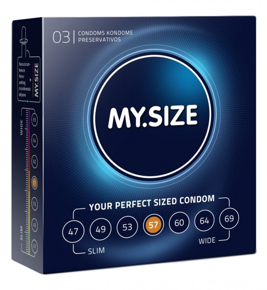 Презервативы MY.SIZE размер 57 - 3 шт. - My.Size - купить с доставкой в Новосибирске