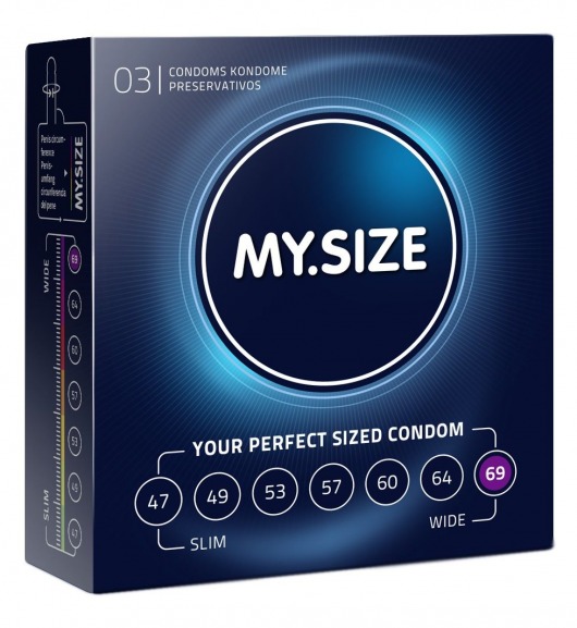 Презервативы MY.SIZE размер 69 - 3 шт. - My.Size - купить с доставкой в Новосибирске