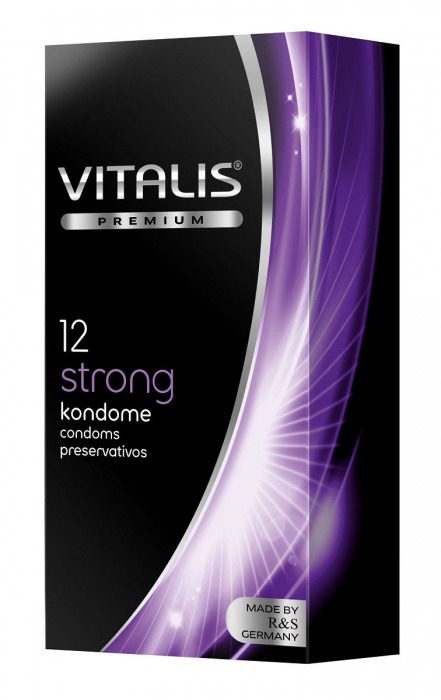 Презервативы с утолщённой стенкой VITALIS PREMIUM strong - 12 шт. - Vitalis - купить с доставкой в Новосибирске
