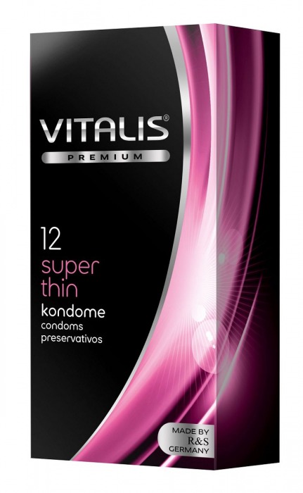 Ультратонкие презервативы VITALIS PREMIUM super thin - 12 шт. - Vitalis - купить с доставкой в Новосибирске
