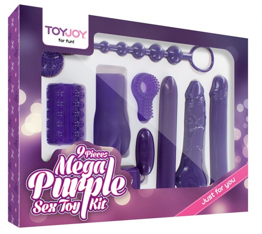 Эротический набор Toy Joy Mega Purple - Toy Joy - купить с доставкой в Новосибирске