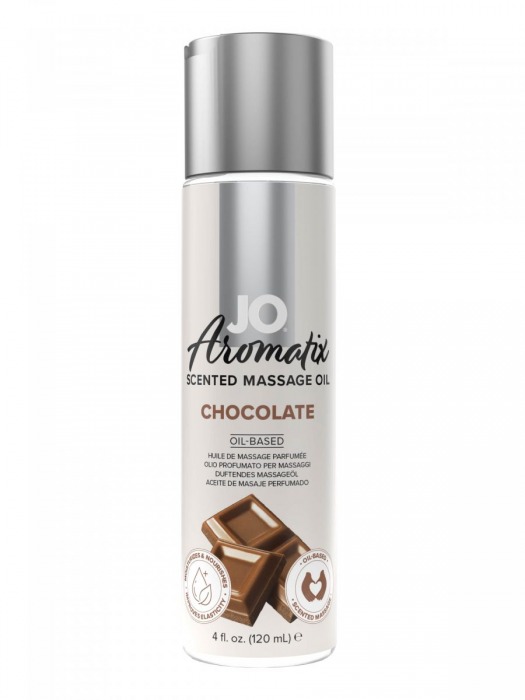 Массажное масло JO Aromatix Massage Oil Chocolate с ароматом шоколада - 120 мл. - System JO - купить с доставкой в Новосибирске