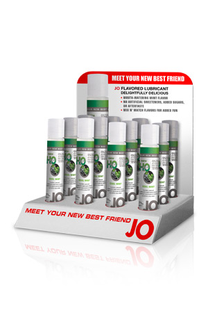 Лубрикант на водной основе с ароматом мяты JO Flavored Cool Mint - 30 мл. - System JO - купить с доставкой в Новосибирске